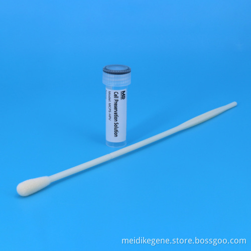Cervical Cell Sample Collection Swab Kit for Human Papillomavirus Testing